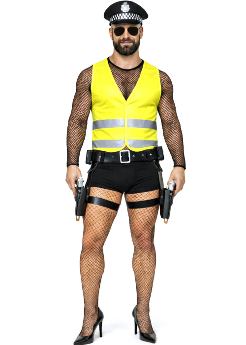 Disfraz de Policia Night Patrol Hombre - Disfraces Despedidas de Soltero - Disfraces despedida Soltero - Los mas vendidos