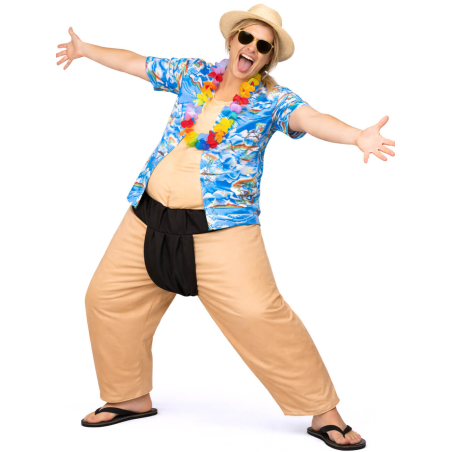 Disfraz De Turista Gordo Mujer - Disfraces Originales - Disfraces despedida Soltera - Los mas vendidos