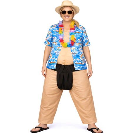 Disfraz De Turista Gordo Mujer - Disfraces Originales - Disfraces despedida Soltera - Los mas vendidos