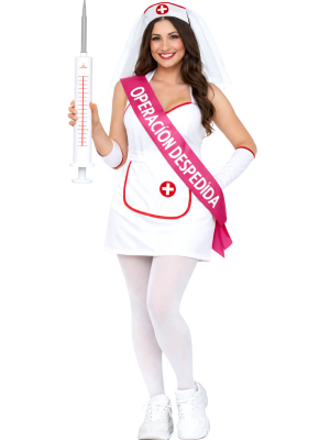 Disfraz de Enfermera Novia Mujer - Disfraces Despedidas de Soltera - Amazon DISFRACES 10%
