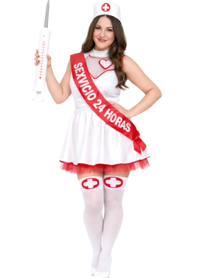 Disfraz de Enfermera Corazon Mujer - Disfraces Despedidas de Soltera - Disfraces despedida Soltera - Los mas vendidos