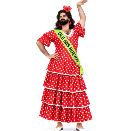 Disfraz De Sevillana Hombre - Disfraces Despedidas De Soltero - Disfraces Despedida Soltero
