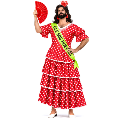 Disfraz De Sevillana Hombre - Disfraces Despedidas De Soltero - Disfraces Despedida Soltero