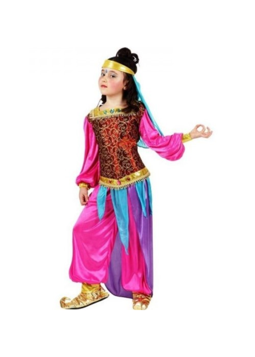 Vestit De Princesa Àrab De Color Rosa Nen