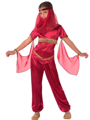 Traxe Da Princesa Árabe Neno-de-rosa