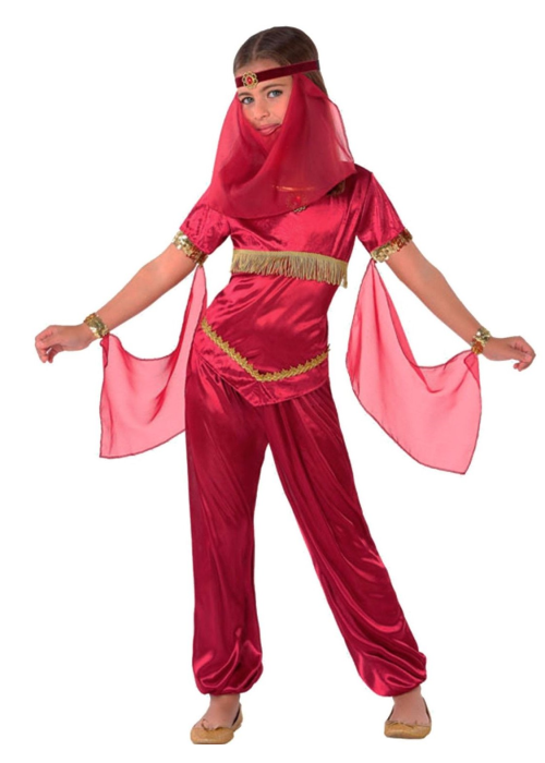 Vestit De Princesa Àrab De Color Rosa Nen