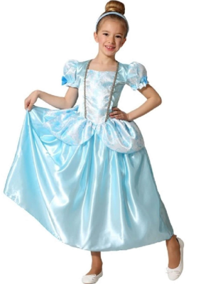 Disfraz De Princesa Azul Infantil - Disfraces de Princesas para Niñas