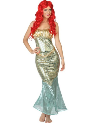 Disfraz De Sirena Dorada - Disfraces de Animales Adultos