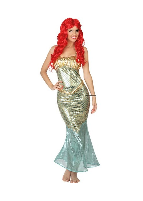 Disfraz De Sirena Dorada - Disfraces de Animales Adultos