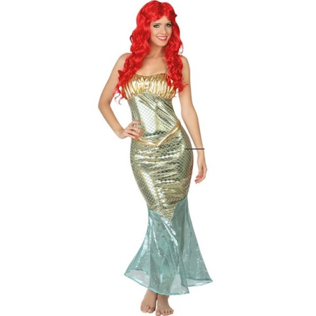 Disfraz De Sirena Azul