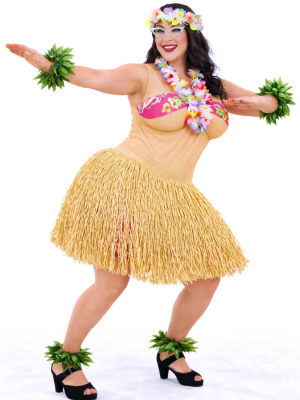Disfraz De Hawaiana Gorda Mujer - Disfraces Despedidas Soltera - Disfraces Despedida  Soltera