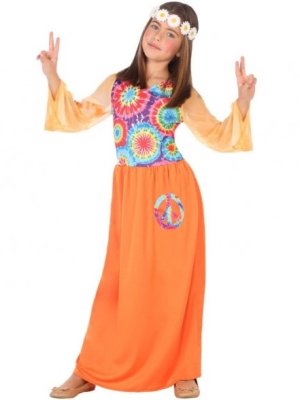 Disfraz De Hippie Vestido Infantil