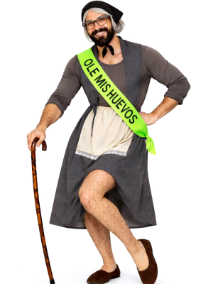 Disfraz De Abuela Chochona Hombre - Disfraces Despedidas de Soltero - Disfraces despedida Soltero - Los mas vendidos