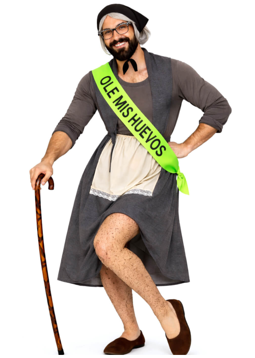 Disfraz De Abuela Chochona Hombre - Disfraces Despedidas de Soltero
