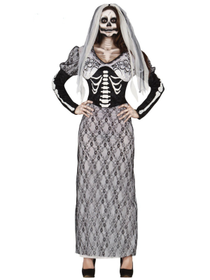 Disfraz de Esqueleto Novia para Mujer - Disfraces Halloween Calaveras
