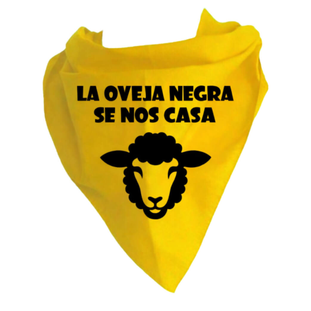 Pañuelo Para Despedidas Se Nos Casa La Oveja Negra - Complementos Despedidas - Pañuelos y Corbatas para Despedidas