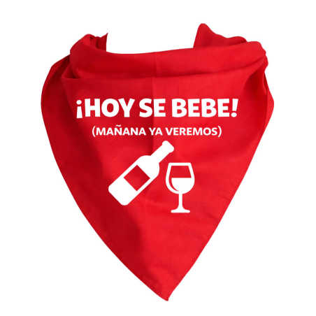 Pañuelo Para Despedidas Hoy Se Bebe - Complementos Despedidas - Pañuelos y Corbatas para Despedidas