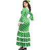 Disfraz De Sevillana Verde y Blanco Mujer - Disfraces Feria de Abril - Disfraces de Sevillana para Mujer