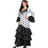 Disfraz De Flamenca Blanco Y Negro Para Mujer