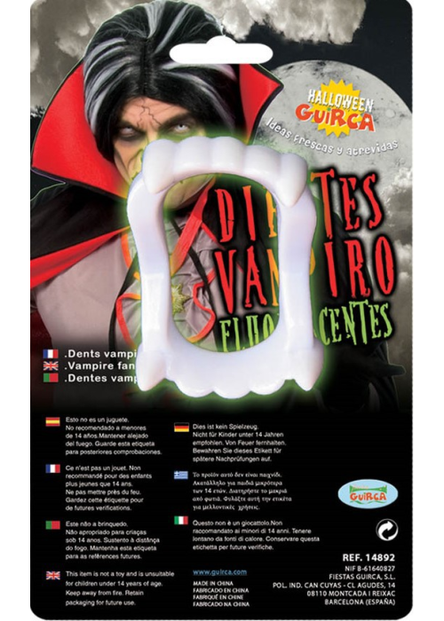 Colmillos De Vampiro - Complementos Disfraces de Halloween Vampiros