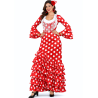 Disfraz De Sevillana Rojo y Blanco Mujer - Disfraces Feria de Abril - Disfraces de Sevillana para Mujer