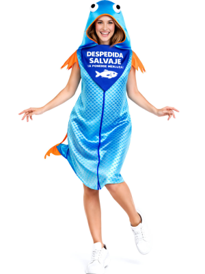 Disfraz De Pez Salvaje Mujer - Disfraces Despedidas de Soltera - Disfraces con Bandas para Despedidas de Solteras