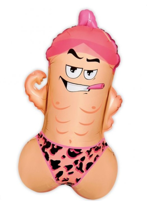 Globo Pene Musculoso 68cm - Despedidas Soltera