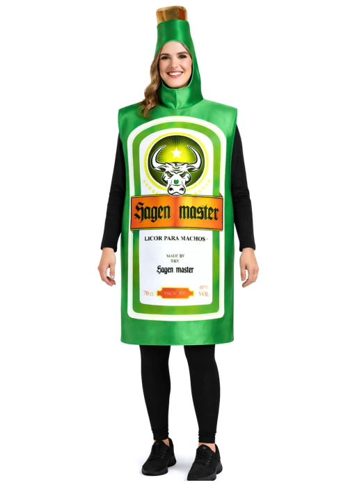 Disfraz De Botella Jagermeister Mujer - Disfraces Originales
