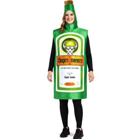 Disfraz De Botella Jagermeister Mujer - Disfraces Originales - Disfraces despedida Soltera - Los mas vendidos