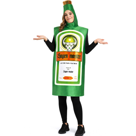 Disfraz De Botella Jagermeister Mujer - Disfraces Originales - Disfraces despedida Soltera - Los mas vendidos