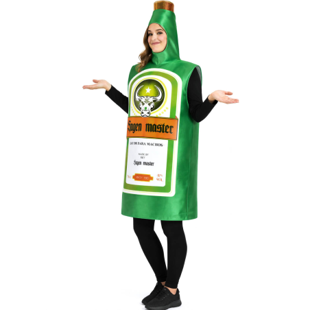 Disfraz De Botella Jagermeister Mujer - Disfraces Originales - Disfraces despedida Soltera - Los mas vendidos