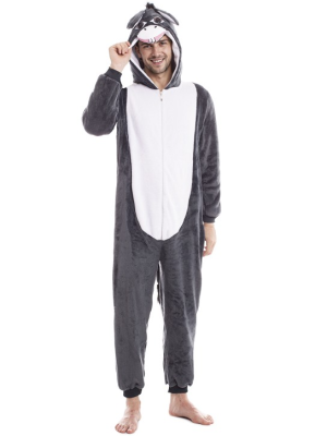 Disfraz De Burro Pijama Peluche Para Adulto