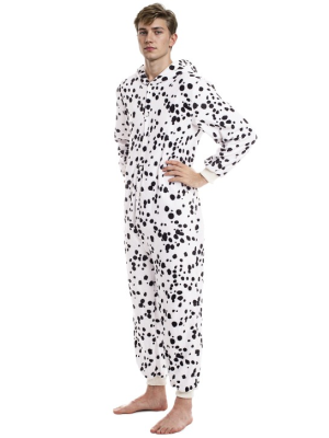Disfraz De Perro Dalmata Pijama Peluche - Disfraces de Animales Adultos