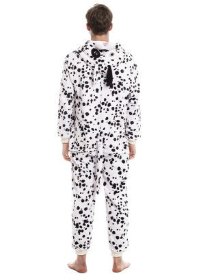 Disfraz De Perro Dalmata Pijama Peluche - Disfraces de Animales Adultos