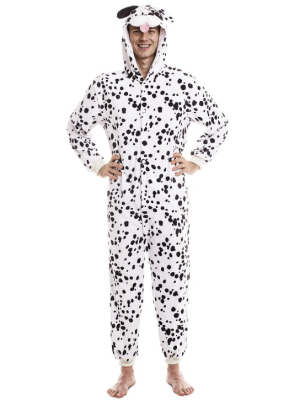 Disfraz De Perro Dalmata Pijama Peluche - Disfraces de Animales Adultos