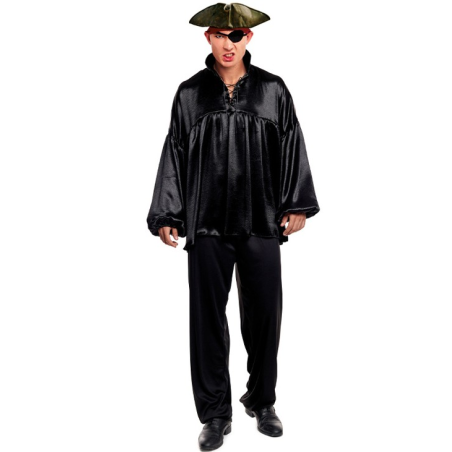 Camisa Negra - Complementos para Disfraces - Chaquetas y Camisetas