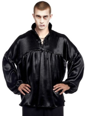 Camisa Negra - Complementos para Disfraces - Chaquetas y Camisetas