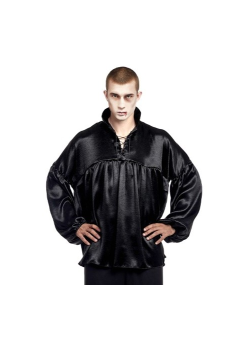 Camisa Negra - Complementos para Disfraces - Chaquetas y Camisetas