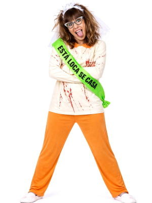 Disfraz De Novia Loca Con Banda - Disfraces Despedidas De Soltera