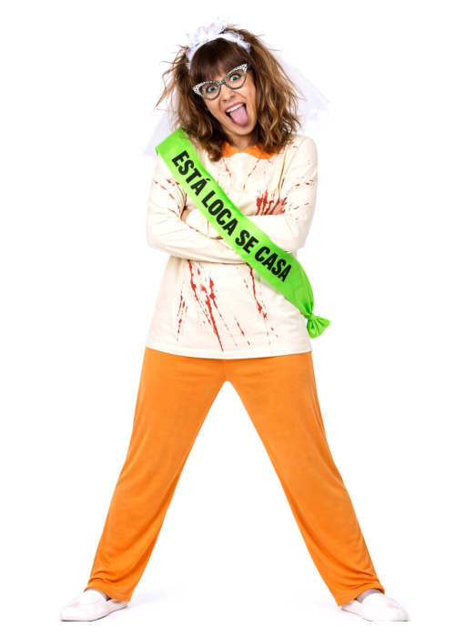 Disfraz De Novia Loca Con Banda - Disfraces Despedidas De Soltera