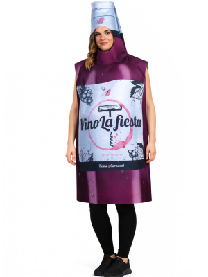 Disfraz De Botella De Vino Mujer - Disfraces Originales