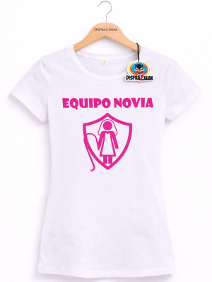 Camiseta Equipo Novia Rosa - Camisetas Despedida Soltera
