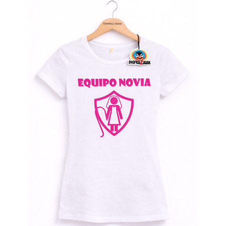 Camiseta Equipo Novia Rosa - Camisetas Despedida Soltera
