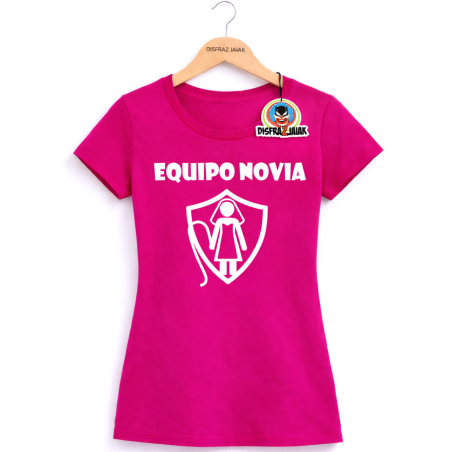 Camiseta Equipo Novia Rosa - Camisetas Despedida Soltera