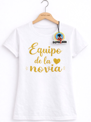 copy of copy of Camiseta Equipo Novia Rosa - Camisetas Despedida Soltera