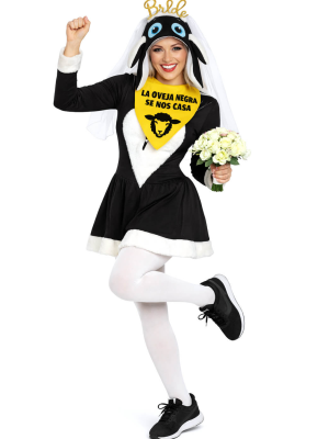 Disfraz De Oveja Negra Novia Mujer - Disfraces Despedidas de Soltera - Disfraces despedida Soltera - Los mas vendidos