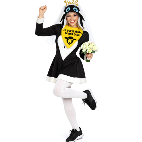 Disfraz De Oveja Negra Novia Mujer - Disfraces Despedidas de Soltera - Disfraces despedida Soltera - Los mas vendidos