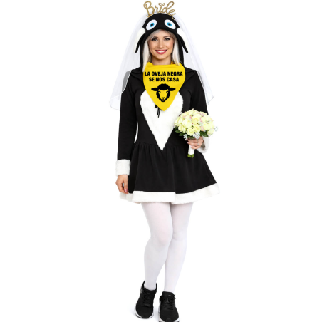 Disfraz De Oveja Negra Novia Mujer - Disfraces Despedidas de Soltera - Disfraces despedida Soltera - Los mas vendidos