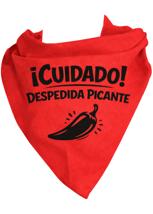 Pañuelo Para Despedidas Despedida Picante - Complementos Despedidas - Pañuelos y Corbatas para Despedidas