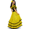 Disfraz De Sevillana Amarillo Y Negro - Disfraces Feria de Abril - Disfraces de Sevillana para Mujer